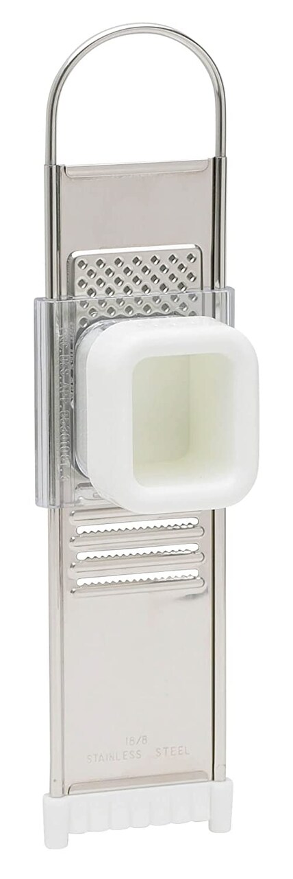 Fantes Garlic Slicer and Grater 45845 Stainless Steel Removable Slider